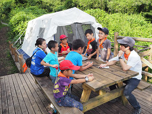 夏休み子どもサマーキャンプ2015「群馬・山とテントのコース」1日目