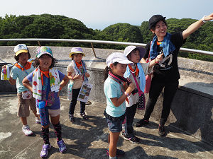 夏休み子どもサマーキャンプ2015「千葉・海と岬のコース」1日目