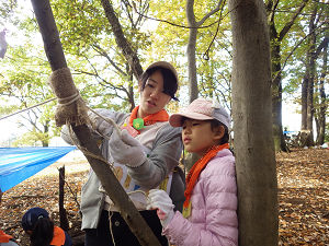 2016年11月20日「作ろう！ボクらの秘密基地！～秋の森の自然と遊ぼう！」活動報告