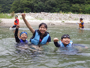 夏休み子どもキャンプ2017「長野・川と森のコース」2日目